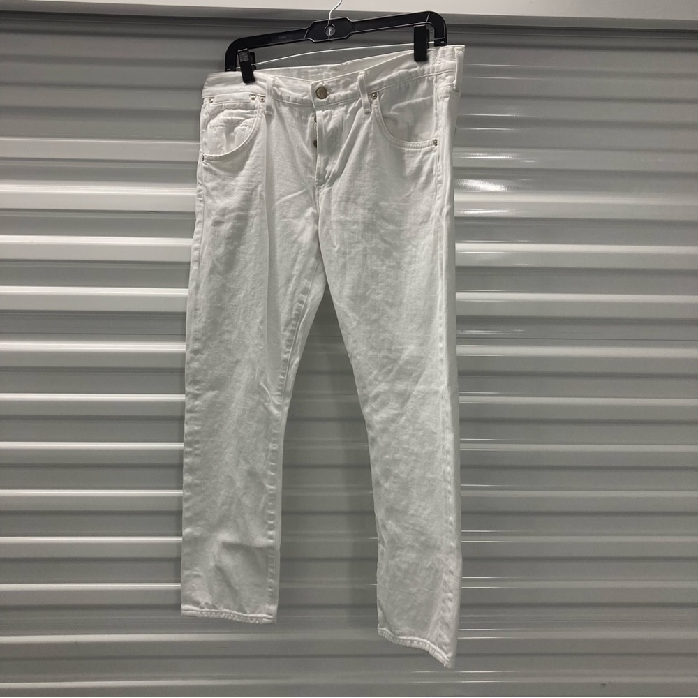 Citizens Of Humanity Women's White Straight Jeans
